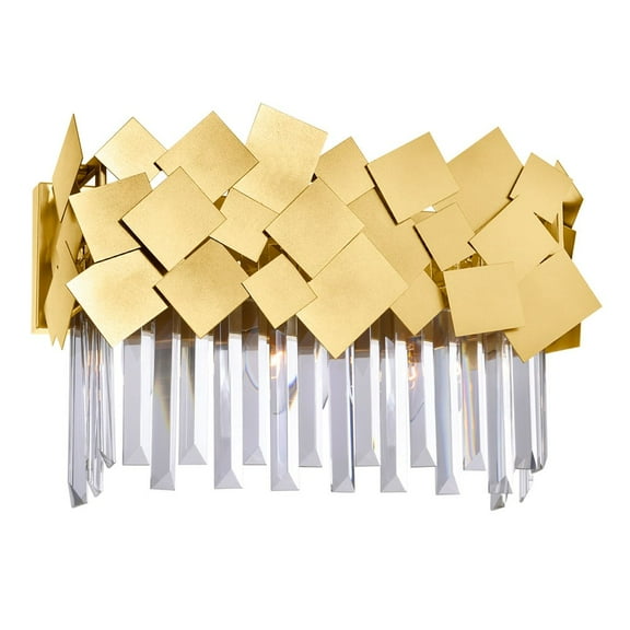 CWI Lighting Panache 3 Light Contemporary Metal Vanity Light in Medallion Gold