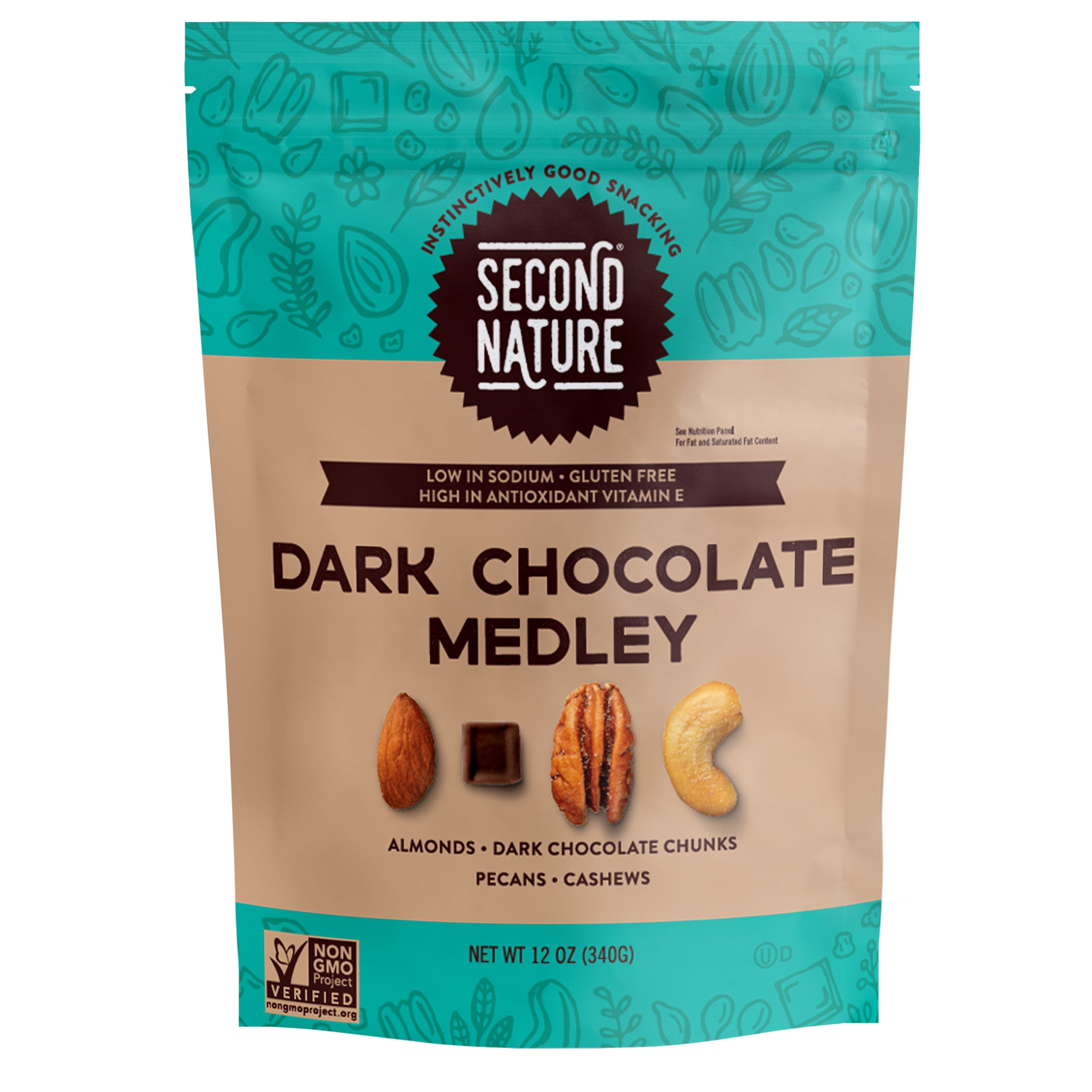 Second Nature All Natural Gluten-Free Dark Chocolate Medley Mix, 12 Oz - Walmart.com