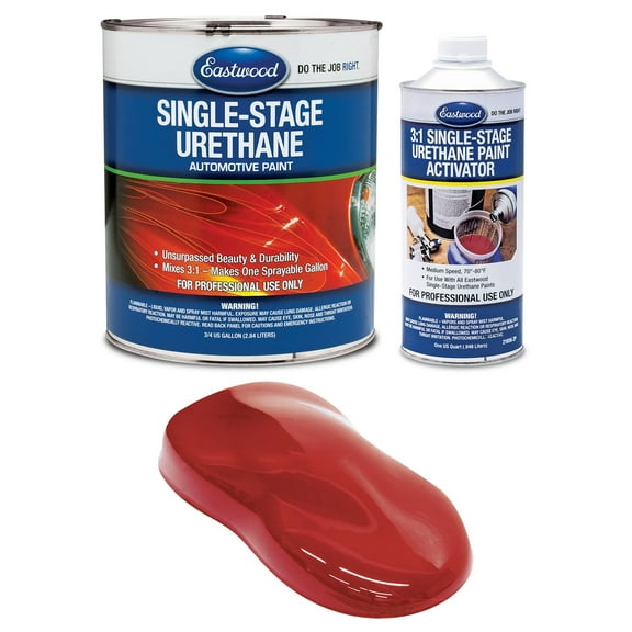 Eastwood 3:1 Ford Candy Apple Red Single Stage Automotive Spray Paint 1 Sprayable Gallon Kit