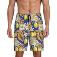 thumbnail image 3 of Lsque Sicilian Style Mens Sleep Pajama Shorts,Short Pajama Pants, Cotton Ultra-Soft Knit-Medium, 3 of 9