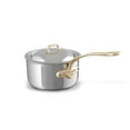 thumbnail image 2 of Mauviel M'Cook B 5-Ply Polished Stainless Steel 2-Piece Nonstick Frying Pan Set With Brass Handles, 2 of 2