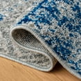 thumbnail image 5 of SAFAVIEH Madison Kandace Abstract Area Rug, Silver/Navy, 6'7" x 6'7" Round, 5 of 9
