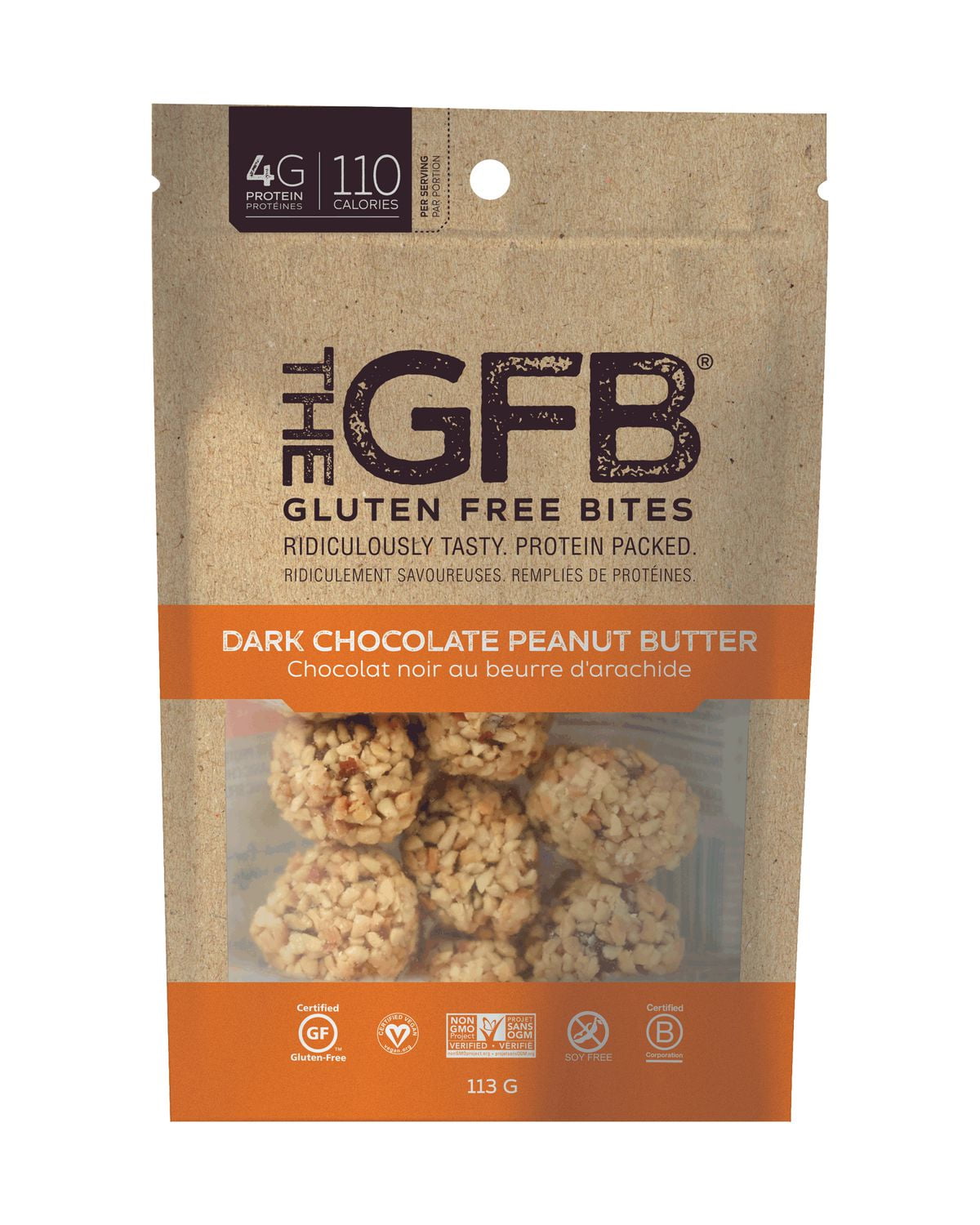 The GFB: Gluten Free Bites – Dark Chocolate Peanut Butter