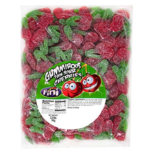 Sour Twin Cherries Gummy Candy 2.2 Pound Sanded Cherry Gummi Walmart