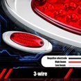 thumbnail image 3 of 4x Red 18-LED Side Marker Lights Truck Trailer RV Clearance Light Waterproof 12V, 3 of 5