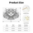 thumbnail image 2 of Fuzoiu Intricate Cat Mandala Print Canvas Wall Art for Bathrooms,Wall Decor for Bedroom,Framed Artwork for Wall,Modern Wall Decorations Prints Picture for Kitchen Home, 2 of 6