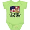 thumbnail image 3 of Inktastic My Uncle is My Hero Military Nephew Boys or Girls Baby Bodysuit, 3 of 5