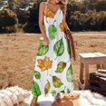 thumbnail image 2 of Autumn Harvest Maple Leaves Thanksgiving Sleeveless Dress for Women Clothing Female Women's Summer Skirt, 2 of 7
