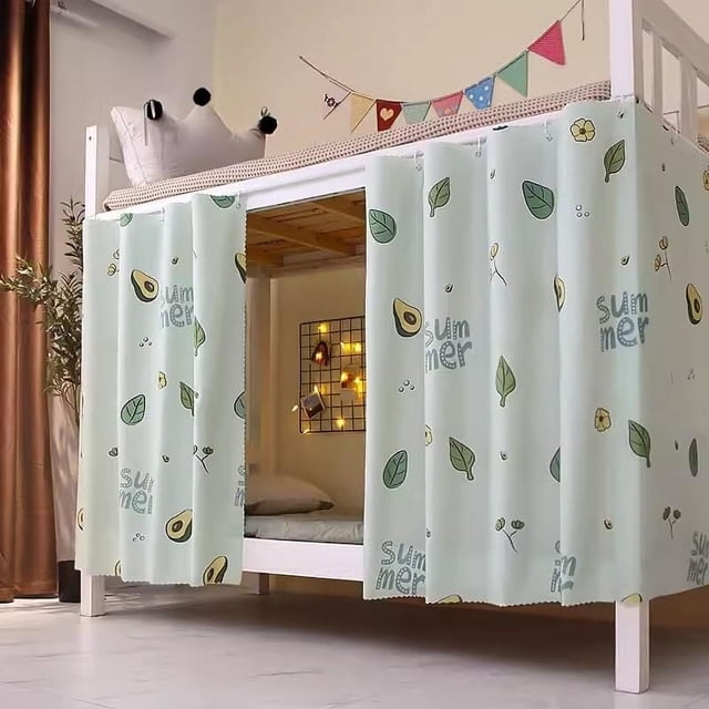 Cortinas opacas para litera superior e inferior, para dormitorio, privacidad, transpirables, a prueba de polvo, con cuerda y hebillas, para niños, adolescentes, camas altas individuales.
