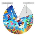 thumbnail image 4 of Lsque Mario Print Christmas Tree Skirt, Tree Skirt with Ties or Velcro, Perfect for Holiday Decorations, Halloween, and New Year-36", 4 of 7