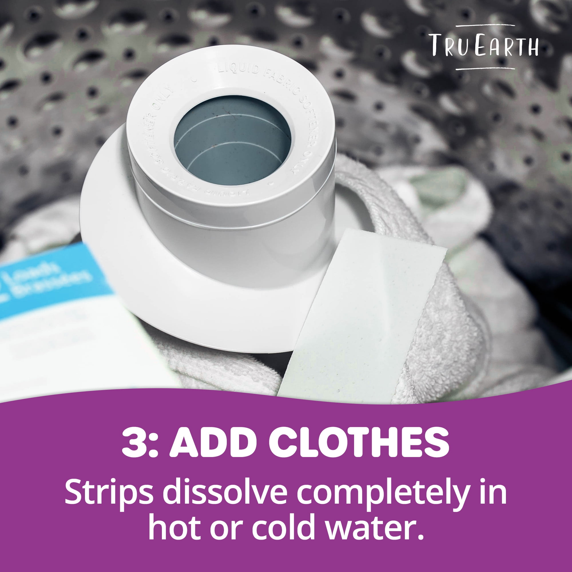 Tru Earth Eco-Strips Laundry Sheets - Lilac Breeze - Up to 768 Loads (384 Sheets) - Laundry Detergent Sheets