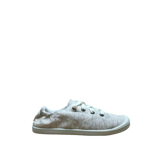 time and tru white canvas shoes