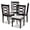 Gray, variant on Baxton Studio Lanier Fabric and Wood Dining Chairs in Sand and Brown Set of 4