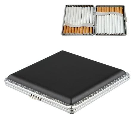 Decorative Cigarette Case Cigarette Case, EEEKit Portable Pu Leather Cigarette Tobacco Pouch Case Organizer Storage Box with Internal Dividers Strap for 20 Pcs Cigars ()