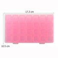 thumbnail image 3 of Titular De Almacenamiento 28 griglie Nail Art Storage Box Case Jewelry Organizer Strumenti per manicure (rosa) Ygjytge Cuidado Belleza, 3 of 3