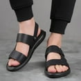 thumbnail image 2 of Mepaouo Mens Sport Hiking Sandals Arch Support Summer Beach Water Shoes Slip on Flat Slides Slippers, 2 of 8