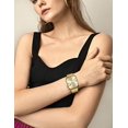 thumbnail image 6 of Wearlizer Two Tone Metal Watch Band Compatible with Apple Watch Bands Women 38/40/41/42/44/45/46/49mm Rectangular Link Bracelet Stainless Steel Strap for Series 11/10/9/8/7/6/5/4/3/SE/Ultra, 6 of 6