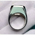 thumbnail image 3 of 4Ct Emerald Cut Lab-Created Diamond Men's Pinky Wedding Ring 14K White Gold Plated Silver, 3 of 4