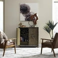 thumbnail image 3 of Chaucer Medium Brown 2 Door Wine Accent Cabinet, 3 of 7
