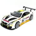 thumbnail image 4 of 1: 24 Suitable for BMW M6 GT3 Alloy Car Die Casting Model Dynamic Sound and Light Toy Series Collection Gift Children's Birthday Gift, 4 of 9