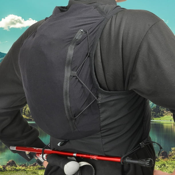 Chaleco de hidratación para correr, mochila de hidratación transpirable, mochila portátil de gran capacidad con depósito de hidratación para ciclismo y carrera.