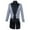 White, variant on Styesk Jackets for Men Men's Sequined Solid Color Suit Dormal Dress Breasted Tailcoat Suit Jacket