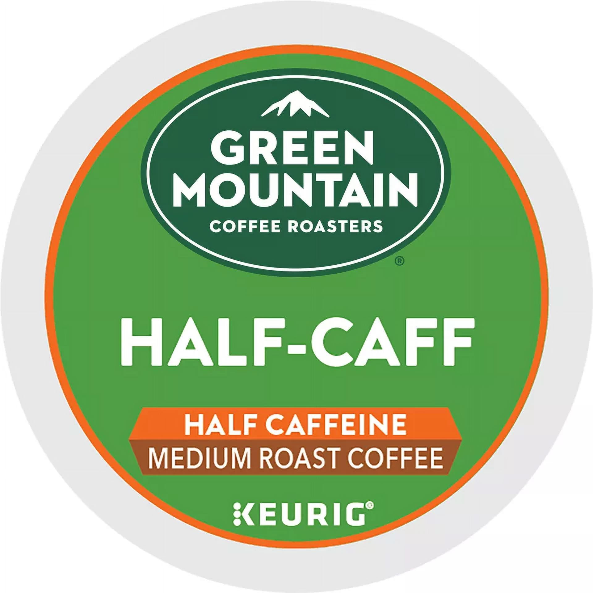Green Mountain Coffee Half-Caff, 72 K-Cup Pods, Medium Roast