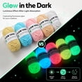 thumbnail image 2 of NOGIS 5 Pcs Glow in The Dark Yarn(Each 50yd),DIY Glow Yarn for Knitting Luminous Yarn for Crocheting Sewing Supplies for Crocheting for DIY Arts, Crafts & Sewing Beginners (Colors B), 2 of 7