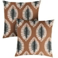 thumbnail image 2 of Sorra Home  Hayden Sunstone Indoor/Outdoor Knife Edge Square Pillows (Set of 2) 16 x 16 x 6 - Hayden Sunstone, 2 of 5