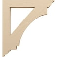 thumbnail image 3 of Ekena Millwork 5 1/2"W x 40"D x 44"H Imperial Traditional Rough Cedar Woodgrain TimberThane Bracket, Primed Tan, 3 of 6