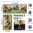thumbnail image 2 of Rooster Kitchen Rugs and Mats Non Skid Washable Absorbent Stain Resistant,Durable and Easy to Clean,Kitchen Rug Set of 2 Farmhouse Kitchen Decor, 2 of 5