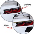 thumbnail image 4 of TINKI Real Carbon Fiber Tail Light Eyebrow Strip Trim Compatible with Chevrolet Corvette C8 Stingray 2020-2023, Auto Rear Light Lamp Eyebrow Decoration Strip Sticker, 4 of 6