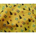 thumbnail image 4 of oneOone Silk Tabby Yellow Fabric Merry Christmas Sewing Craft Projects Fabric Prints By Yard 42 Inch Wide-G59, 4 of 4