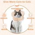 thumbnail image 5 of Minzimin 1Pack Cat Cone Collar Soft, Waterproof Cats Cones to Stop Licking After， Adjustable Soft Elizabeth Cats Collars , Flower Shape Cat Recovery Collar, 5 of 8