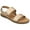 Champagne, variant on Journee Womens Lavine Multi Strap Flat Sandals