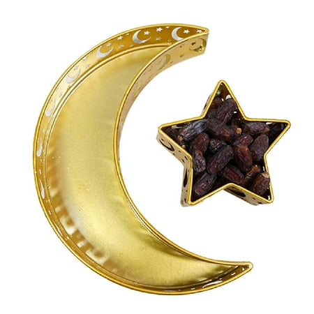 

Eid Mubarak Moon Star Serving Tray Tableware Dessert Food Storage Muslim Islamic