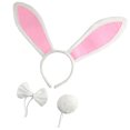 thumbnail image 3 of Diadema de Pascua Wosthever con orejas de animales felpa disfraz de fiesta, 3 of 6