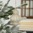 thumbnail image 3 of Gesso Finial Glass Ornament Set of 3, 3 of 3