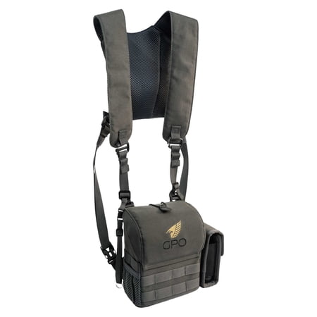 German Precision Optics Binocular Chest Harness Durable Nylon Raincover Removable Side Pocket attachments Compatible (A10008)