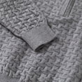 thumbnail image 4 of Atogsazn Toddler Baby Boys Knitted Sweater Kids Casual Quarter Zip Long Sleeve Sweatshirt Fall Tops Clothes Gray 2-3 Years Fashion, 4 of 9