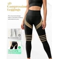 thumbnail image 4 of Carlikeit High Waisted Compression Leggings for Women, 3D Sculpting Workout Pants, Breathable Squat Proof Athletic Leggings for Training and Everyday Wear, 4 of 8
