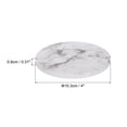 thumbnail image 2 of 2Pcs Absorbent  Coasters White Marble Round Coaster with Cork Backing Non-Slip for Home Office 4inches., 2 of 5