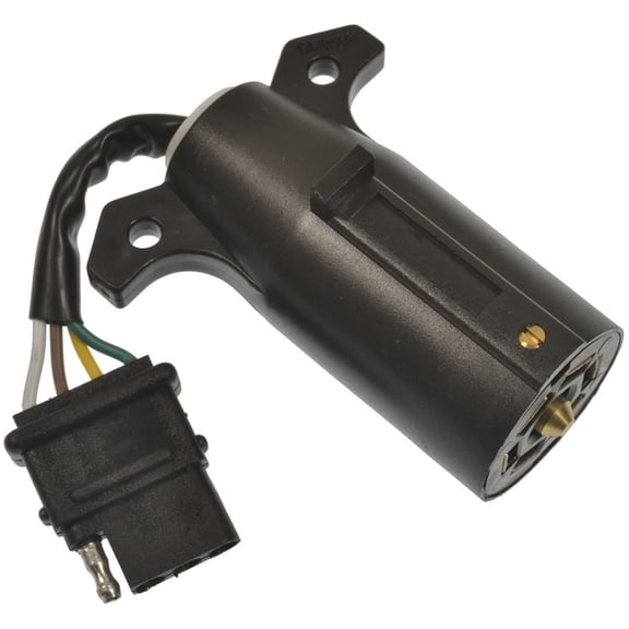 Pollak 7WB-143V Trailer Wiring Connector Adapter 7Blade Vehicle End to 4Way Flat