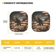 thumbnail image 5 of KUIFORTI 2 Pieces USA Flag Car Sun Shade Windshield Cool Design Bald Eagle Sun Visor for Car Windshield Foldable Sun Visor Car Window Shades for Front Window, 5 of 5