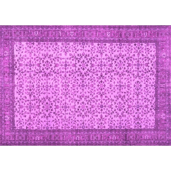 Ahgly Company Indoor Rectangle Persian Pink Traditional Area Rugs, 5' x 7'