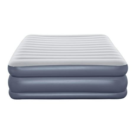 Ozark Trail Tritech QuadComfort 18  Air Mattress Antimicrobial Coating with Built-in AC Pump  Queen