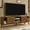 Light Brown, variant on Nmkwnr TV Cabinet for TVs up to 75", Modern TV Stand with Rattan Door and Open Shelf, Media Console for Living Room, Media Room, Brown