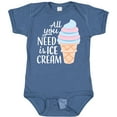 thumbnail image 3 of Inktastic All You Need is Ice Cream with Ice Cream Cone Boys or Girls Baby Bodysuit, 3 of 5