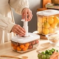 thumbnail image 4 of Recipientes para almacenar alimentos al vacío HBASD con bomba de vacío, herméticos y a prueba de fugas, mantienen los alimentos frescos hasta 5 veces más tiempo (bomba de vacío manual), 4 of 8