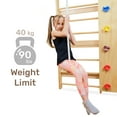 thumbnail image 4 of Wooden Swedish Ladder Wall Set – Kids Stall Bars for Exercises – Swedish Gymnastic Wall Gym – Playground, 4 of 7